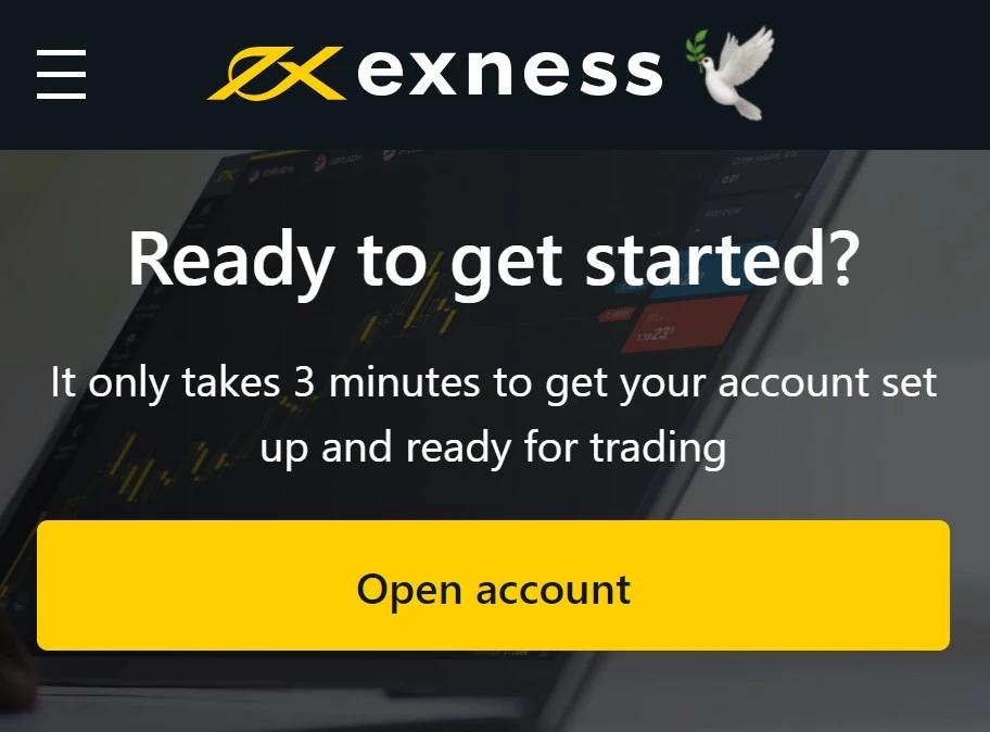 Exness Registration - Open Trading Account 